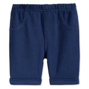 First Impressions Baby Girls' Solid Bermuda Shorts in Navy Size 12 Months